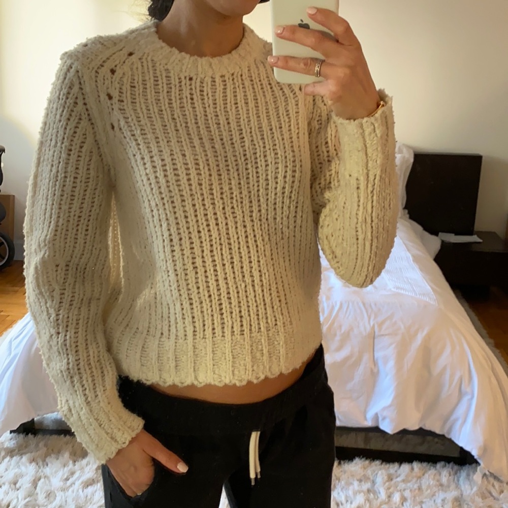 Rag and bone cream colored sweater